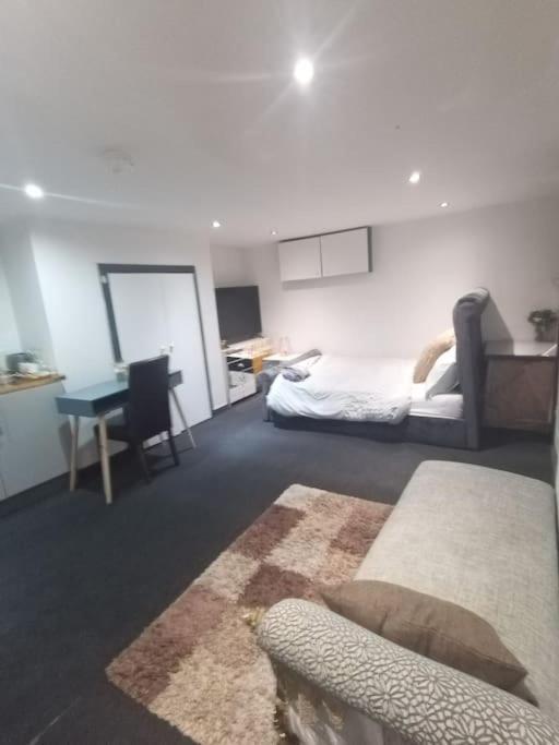 A Cosy Deluxe Size Studio With Queen Size And Sofa Bed Apartment Leeds  Bagian luar foto